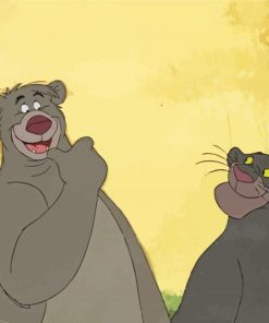 Jungle Book Bagheera And Baloo Diamond Painting