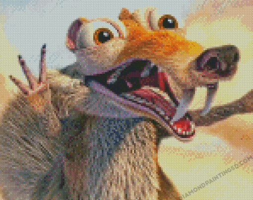 Ice Age Scrat Diamond Painting