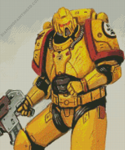 Imperial Fist Warhammer Diamond Painting