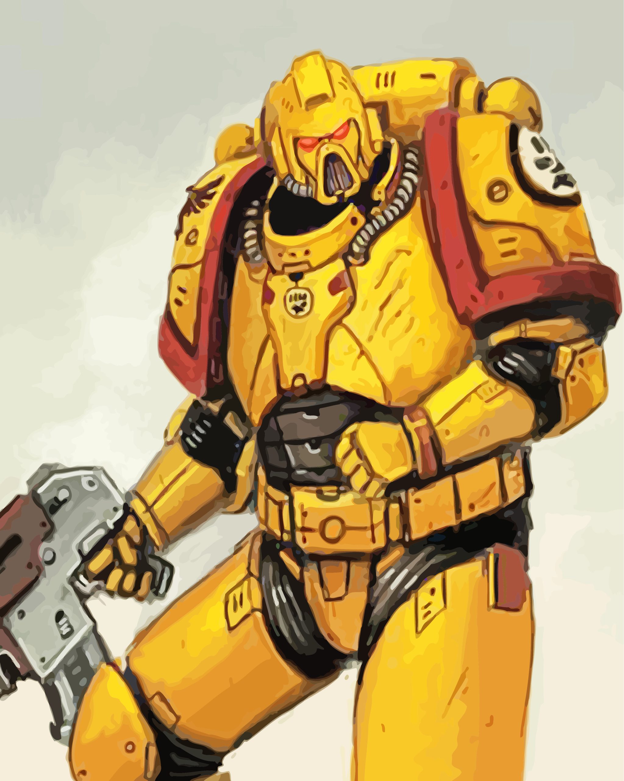 Imperial Fist Warhammer Diamond Painting