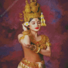 Khmer Dancer Woman Diamond Painting