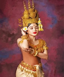 Khmer Dancer Woman Diamond Painting