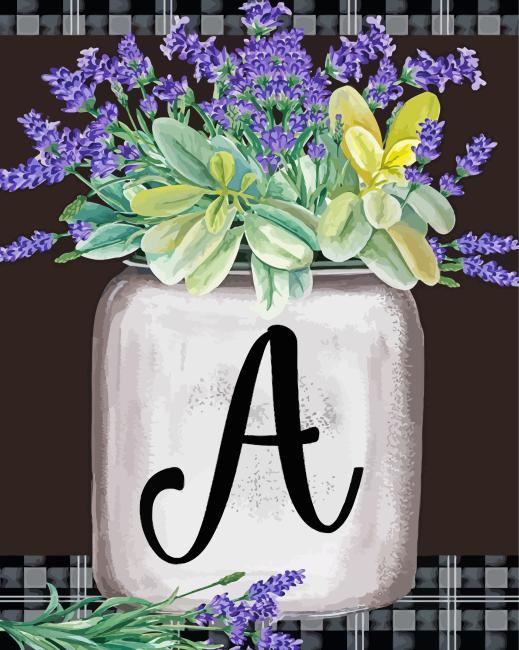 Letter A Diamond Painting