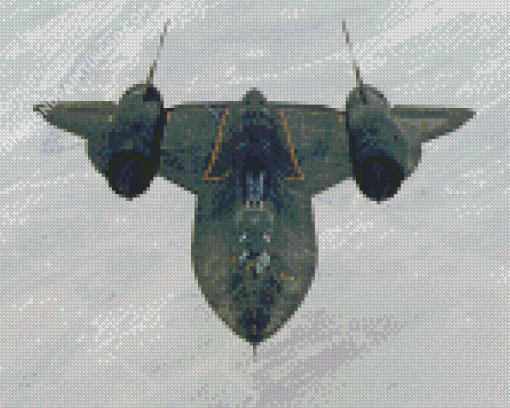 Lockheed SR 71 Blackbird Diamond Painting