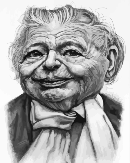 Marguerite Yourcenar Caricature Diamond Painting