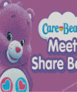 Meet Share Bear Poster Diamond Painting