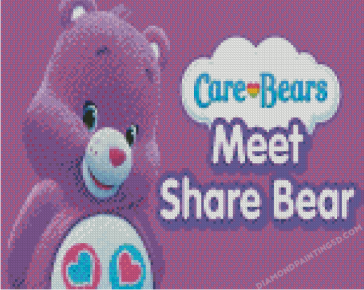 Meet Share Bear Poster Diamond Painting