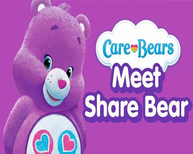 Meet Share Bear Poster Diamond Painting