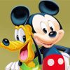 Mickey And Pluto Diamond Painting