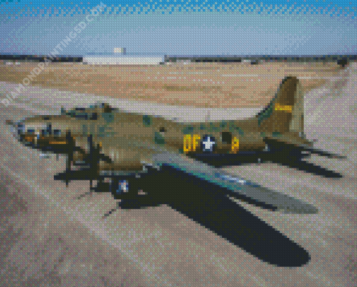 Military Memphis Belle Plane Diamond Painting