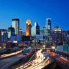 Minneapolis Skyline At Night Diamond Painting