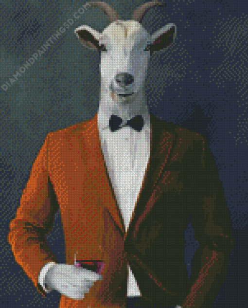 Mr Classy Goat Diamond Painting