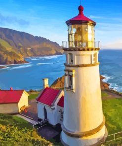 Oregon Lighthouse Diamond Painting