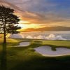 Pebble Golf Beach Diamond Painting