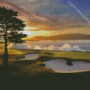 Pebble Golf Beach Diamond Painting