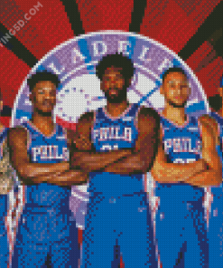 Philadelphia 76ERS Players Diamond Painting