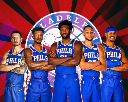 Philadelphia 76ERS Players Diamond Painting