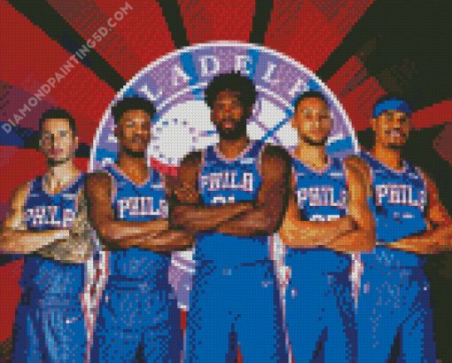 Philadelphia 76ERS Players Diamond Painting