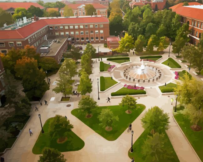 Purdue University Overhead Diamond Painting