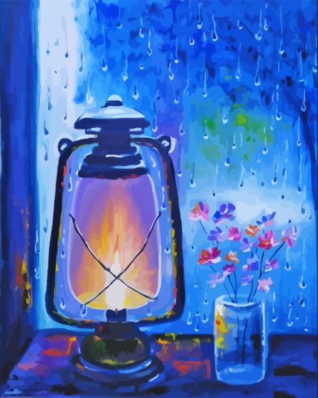 Rain Window Diamond Painting