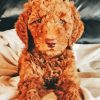 Red Golden Doodle Puppy Diamond Painting