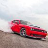 Red Hellcat Srt Drifting Diamond Painting