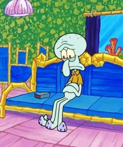 Sad Squidward Spongebob Diamond Painting