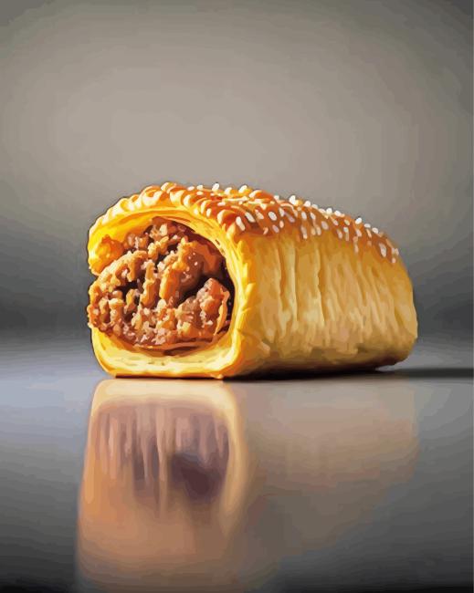 Sausage Roll Reflection Diamond Painting