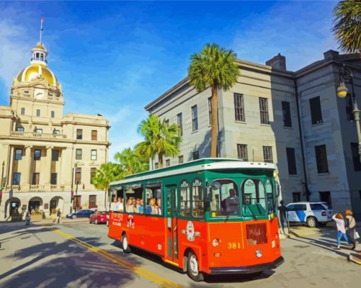 Savannah GA City Hall Diamond Painting