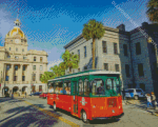 Savannah GA City Hall Diamond Painting