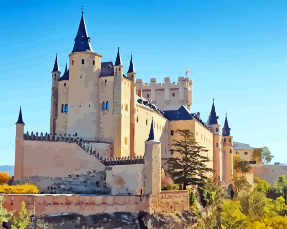 Segovia Castle Diamond Painting