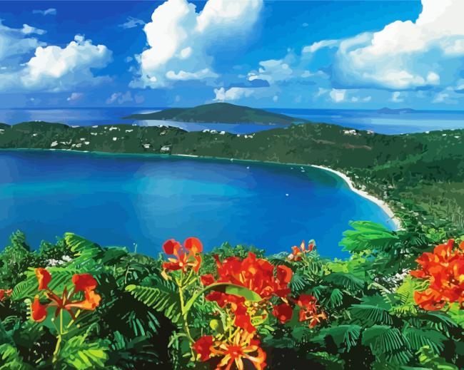 ST Thomas Landscape Diamond Painting