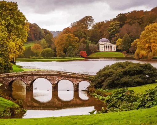 Stourhead National Park Bridge Diamond Painting