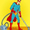 Superhero With Vacuum Diamond Painting