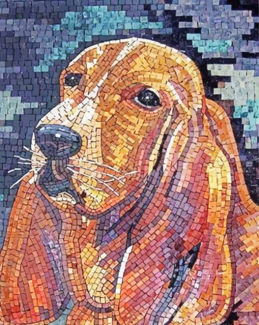 The Mosaic Dog Diamond Painting