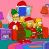 The Simpsons Christmas Cartoon Diamond Painting