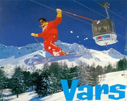 Vars Alps Ski Diamond Painting