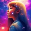 Adorable Galaxy Girl Diamond Painting