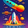 Aesthetic Rockets Diamond Painting