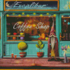 Aesthetic Cafe Store Front Diamond Painting