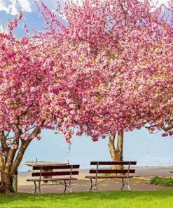 Aesthetic Cherry Blossom Diamond Painting