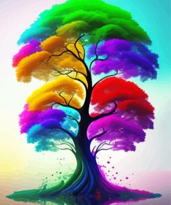 Aesthetic Coulourful Trees Diamond Painting