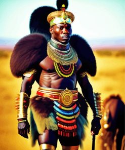 Aesthetic Zulu Man Diamond Painting