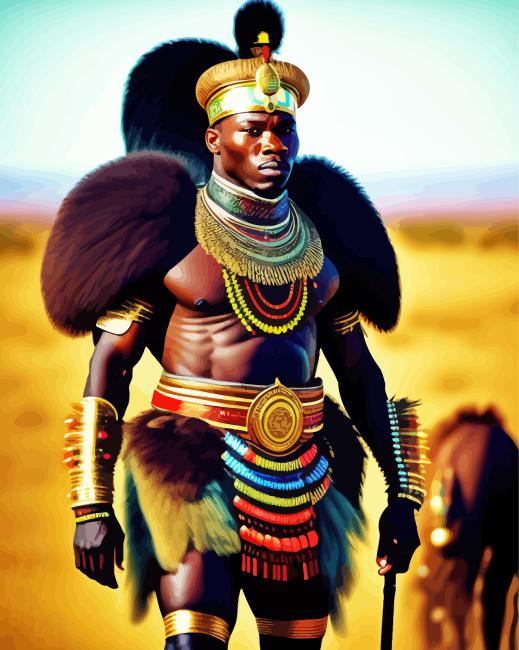 Aesthetic Zulu Man Diamond Painting