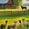 Aesthetic Animals Farm Diamond Painting