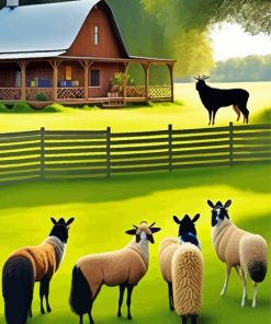 Aesthetic Animals Farm Diamond Painting