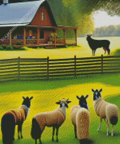 Aesthetic Animals Farm Diamond Painting