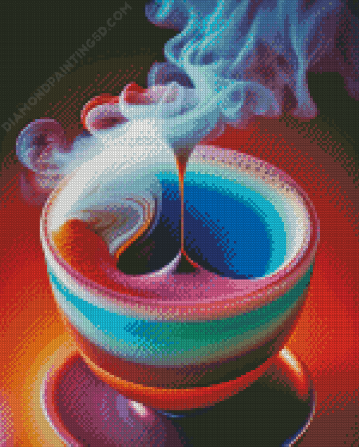 Aesthetic Coffee Smoke Diamond Painting