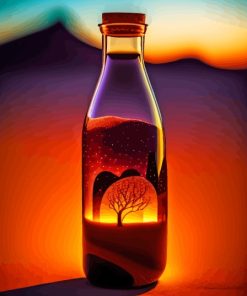 Aesthetic Glass Bottle Diamond Painting