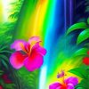 Aesthetic Hawaiian Flowers Diamond Painting